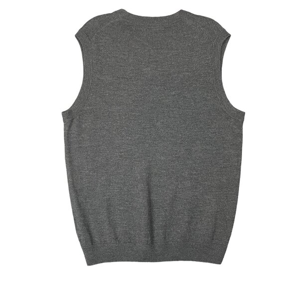 Turnbury Mens Sweater Vest M Merino Wool Gray Soft Stretchy Work Career Office - Picture 6 of 10